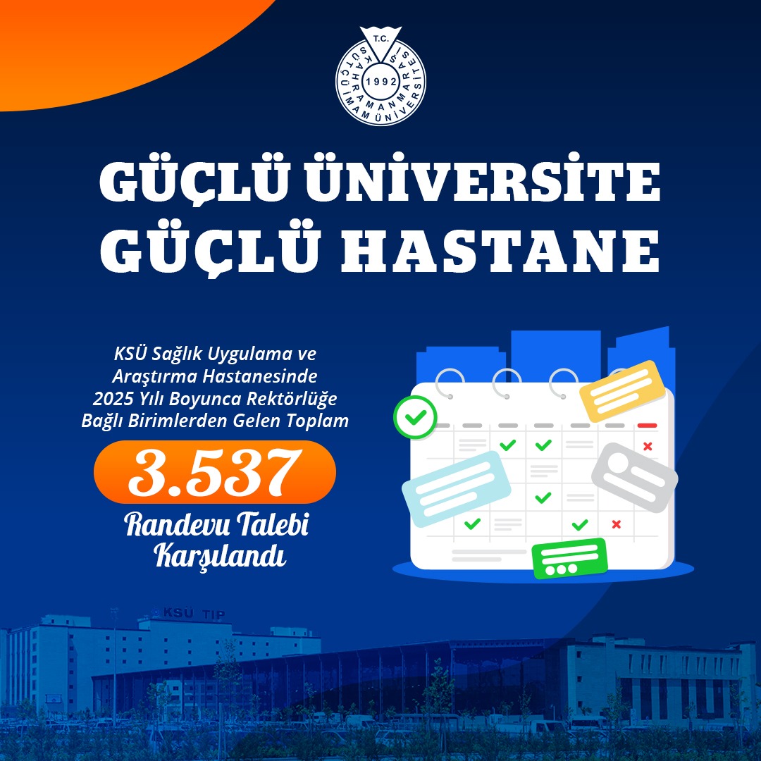 KSÜ’de Hastane Randevu Sistemi Etkin Şekilde Kullanılıyor